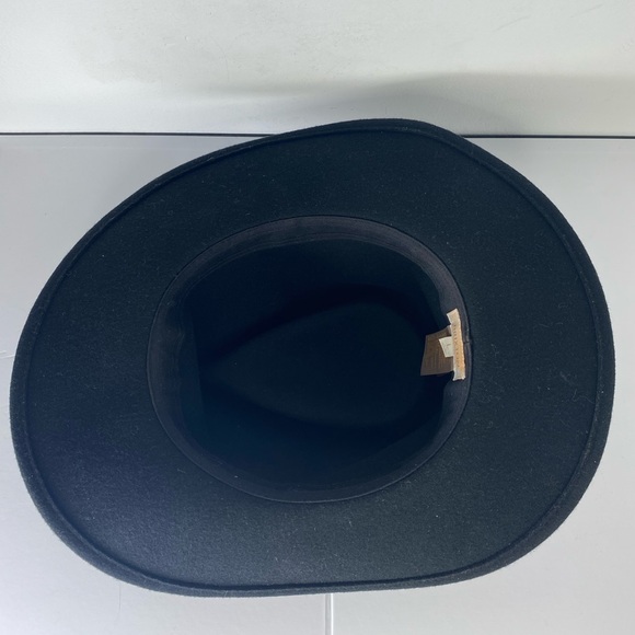 Brixton L Stylish Black Mens Western Cowboy Wide-Brim Hat - Picture 1 of 5